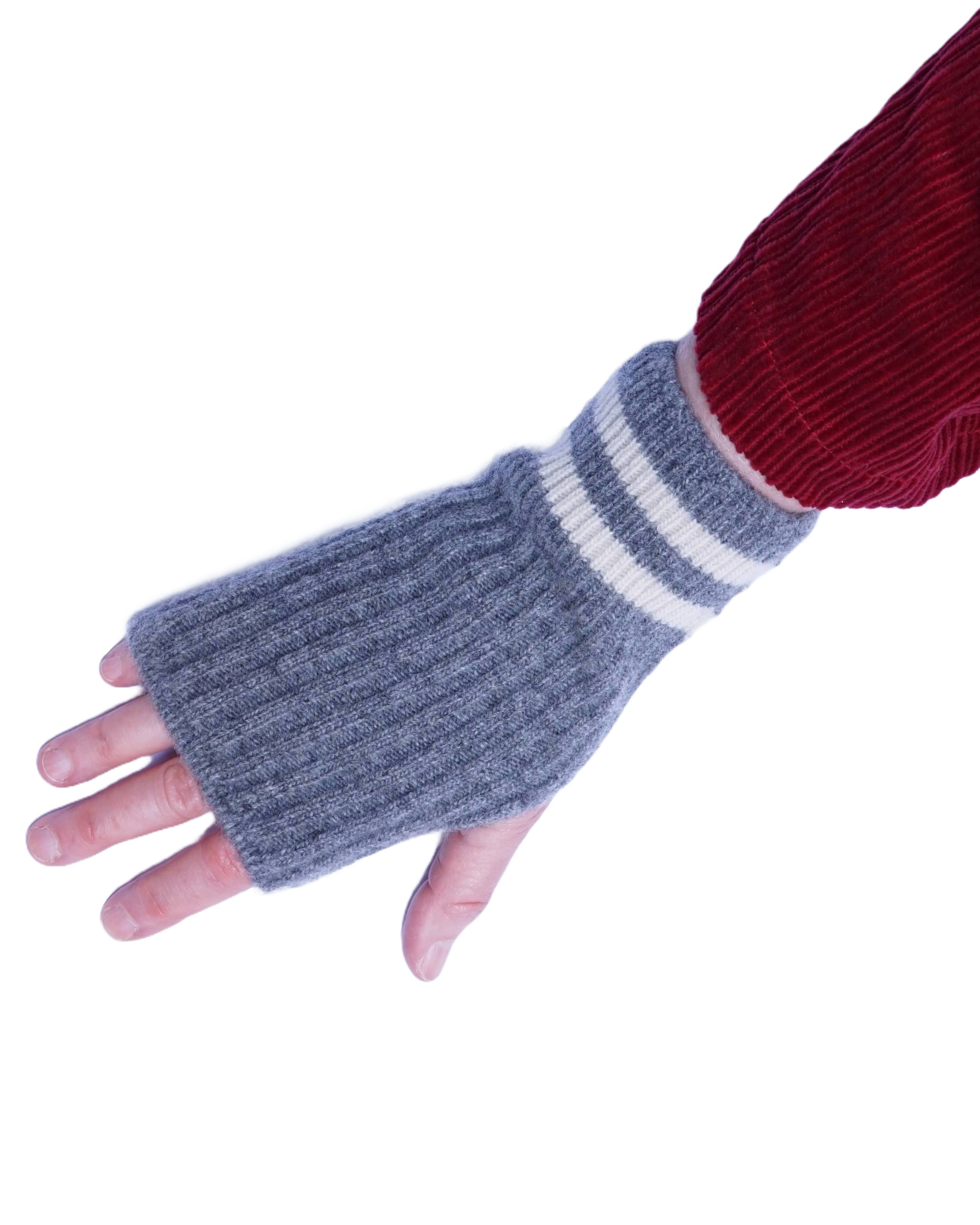 ROTOTO STRIPED SEAMLESS HAND WARMER