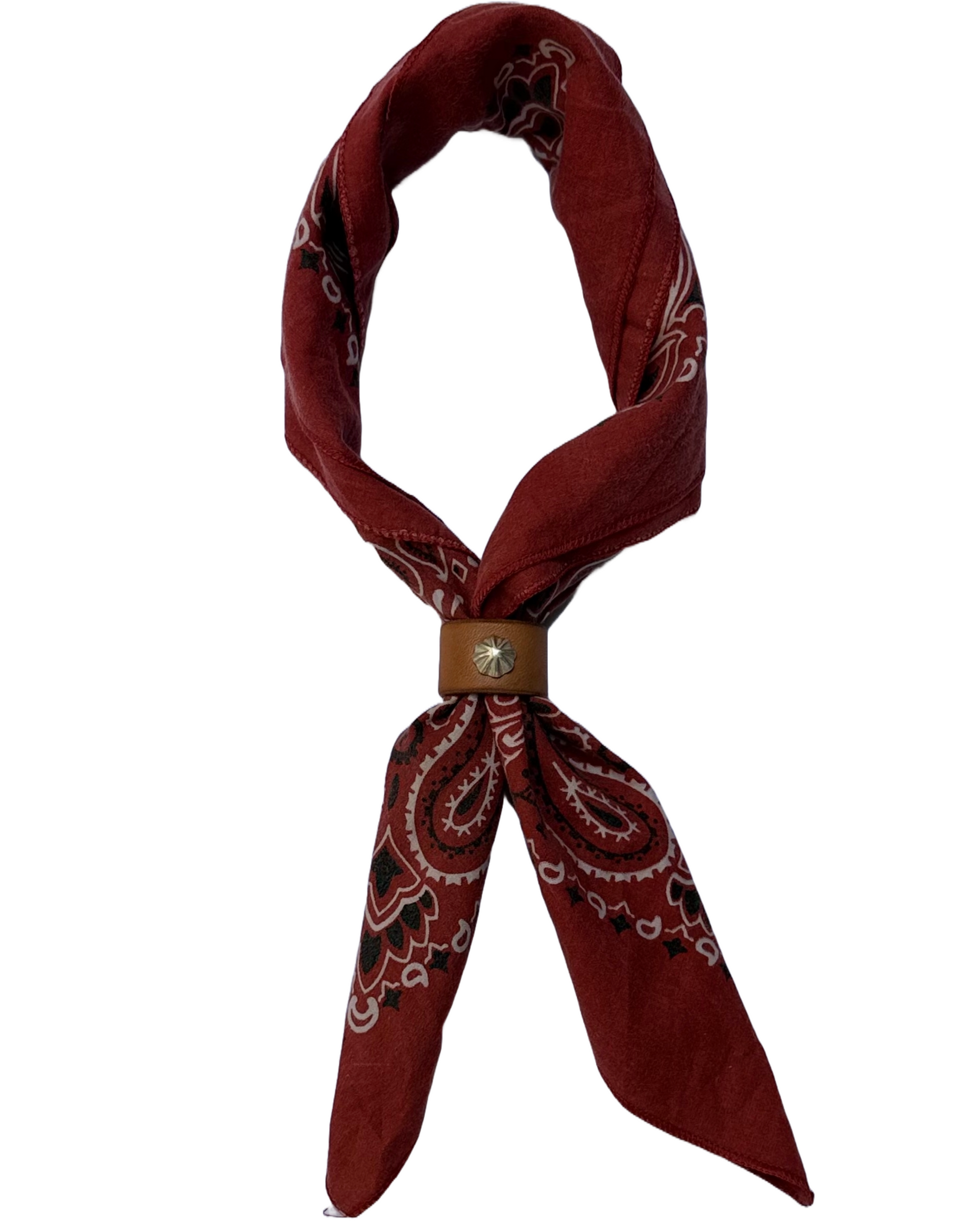 SILVER 925 CONCHO BANDANA RING