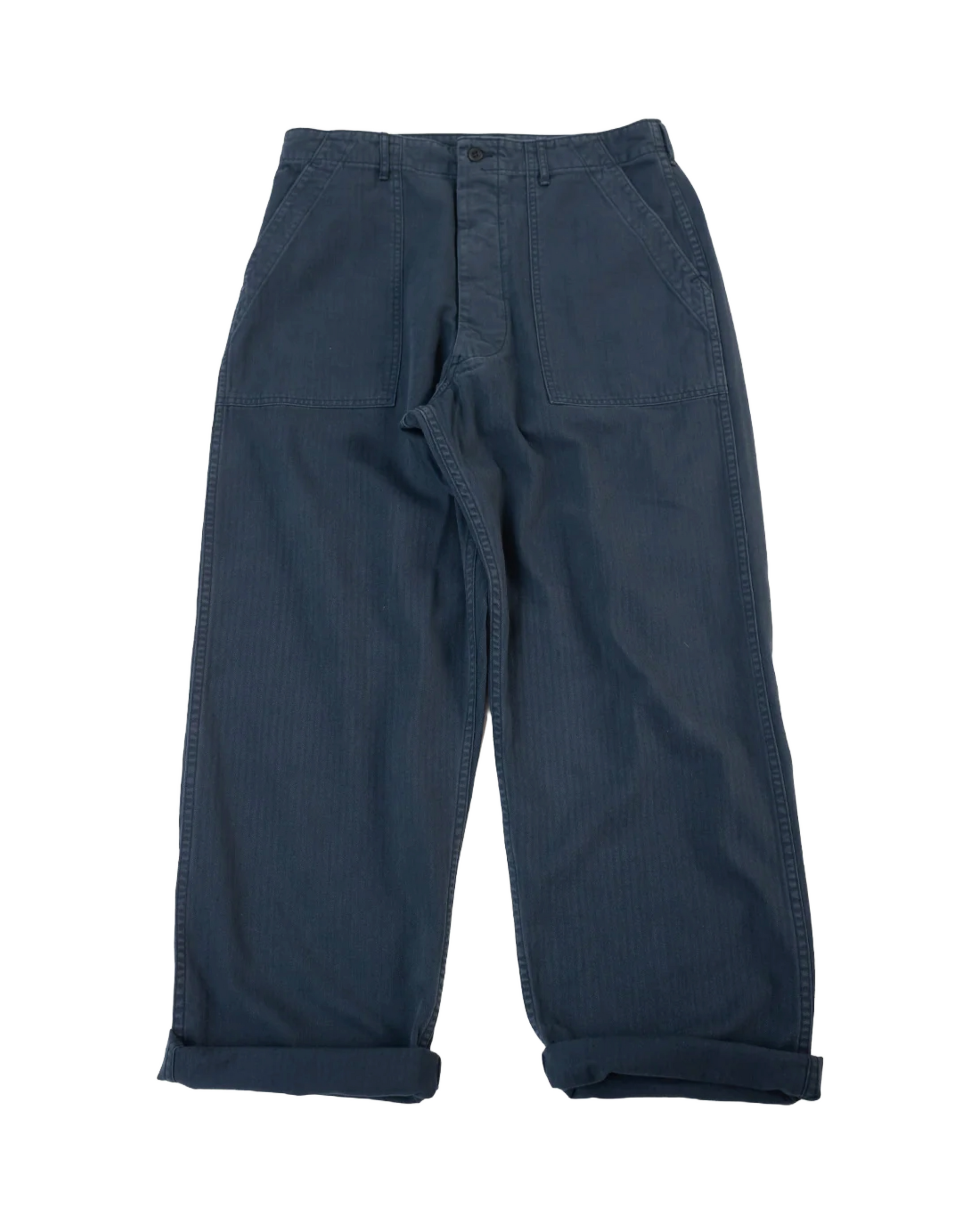 ORSLOW HERRINGBONE FATIGUE TROUSERS